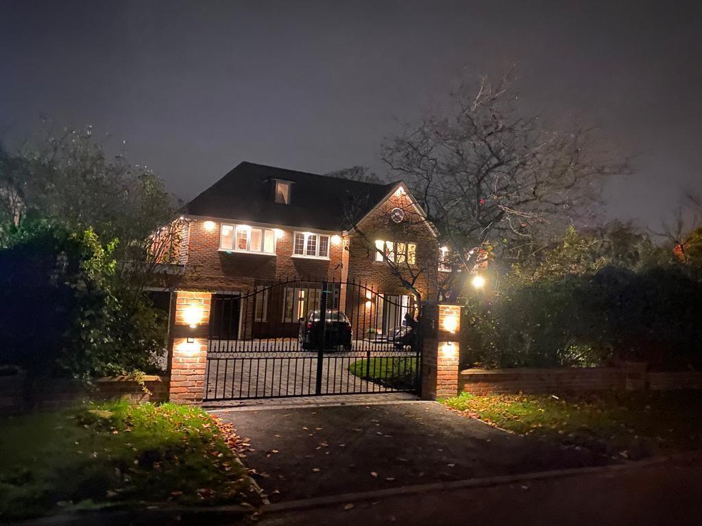 A completed private residence in the Home Counties